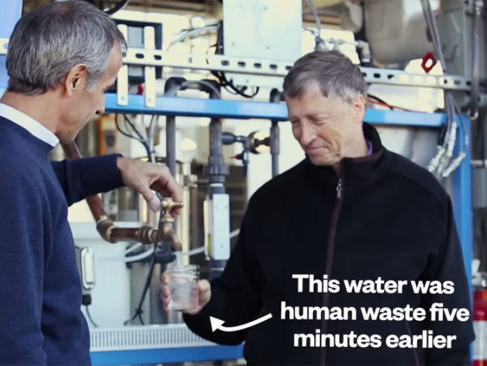 Why Bill Gates is drinking water made from human waste The
